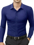 Camisa Seda Slim Fit Sin Bolsillo Entallada