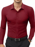 Camisa Seda Slim Fit Sin Bolsillo Entallada