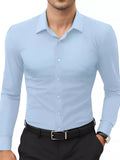 Camisa Seda Slim Fit Sin Bolsillo Entallada