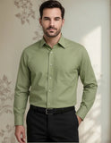 Camisa Hombre Verde Corte Clasico