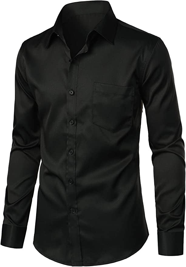 Camisa entallada lisa Slim Fit