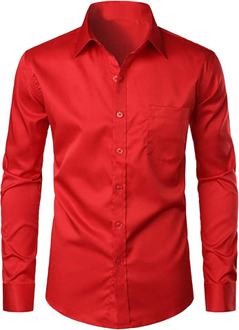 Camisa roja manga larga