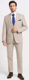 Traje Ambo Beige Hombre Exclusivo Talle Especial