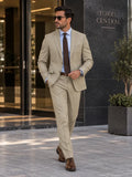 Traje Semi Entallado Beige