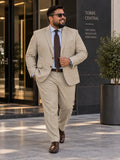 Traje Beige Talle Especial