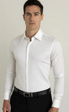 Camisa Slim Fit Entallada Lisa Sin Bolsillo