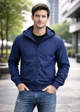 Campera Bomber Liviana Con Capucha Desmontable Entallada