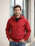Campera Bomber Liviana Con Capucha Desmontable Entallada