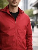 Campera Bomber Liviana Con Capucha Desmontable Entallada