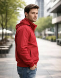 Campera Bomber Liviana Con Capucha Desmontable Entallada