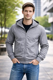Campera Bomber Liviana Con Capucha Desmontable Entallada
