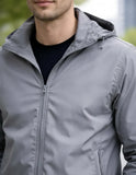 Campera Bomber Liviana Con Capucha Desmontable Entallada
