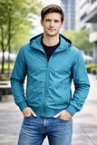 Campera Bomber Liviana Con Capucha Desmontable Entallada