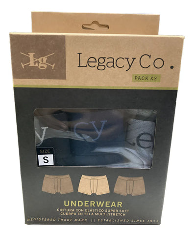 Boxer Pack X 3 Legacy Lisos
