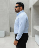 Camisa B&A Talle Especial Manga Larga Lisa Y Fantasia 46-54