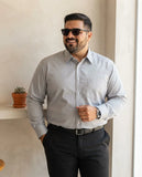 Camisa B&A Talle Especial Manga Larga Lisa Y Fantasia 46-54