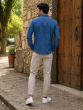 Camisa Denim Wrangler Corte Clásico Para Hombre