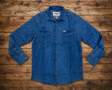 Camisa Denim Wrangler Corte Clásico Para Hombre