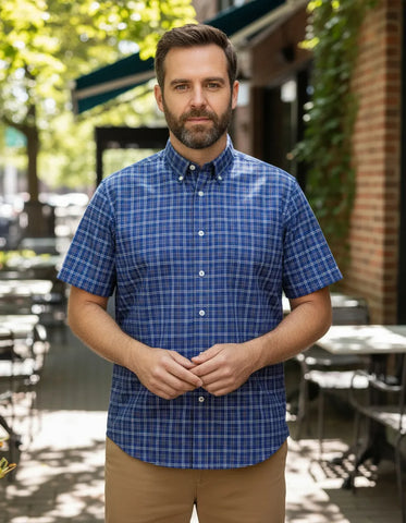 Camisa Manga Corta Fantasia Corte Clasico