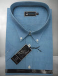 Camisa manga corta cuadros talles grandes