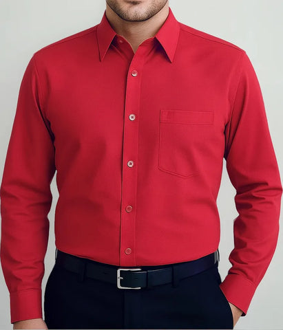 Camisa roja manga larga