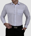 Camisa entallada lisa Slim Fit