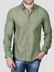 Camisa entallada lisa Slim Fit