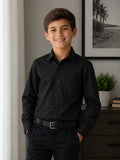 Camisa niño lisa manga larga