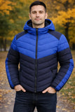 Campera Combinada Entallada Con Capucha Desmontable