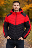Campera Combinada Entallada Con Capucha Desmontable