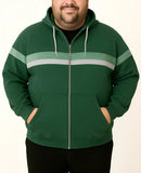 Campera Felpa Combinada C Capucha Talle Especial Sky & Sea