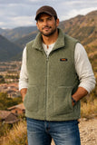 Chaleco Sherpa Peluche Estilo Casual Para Hombre