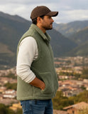 Chaleco Sherpa Peluche Estilo Casual Para Hombre