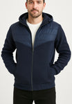 Campera Nylon Combinada Felpa