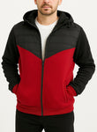 Campera Nylon Combinada Felpa