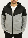 Campera Nylon Combinada Felpa