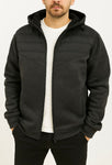 Campera Nylon Combinada Felpa