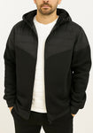Campera Nylon Combinada Felpa