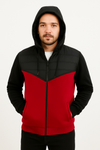 Campera Nylon Combinada Felpa
