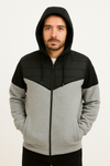 Campera Nylon Combinada Felpa