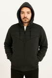 Campera Nylon Combinada Felpa
