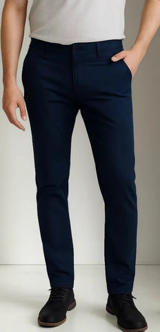 Pantalon Gabardina Algodon Y Elastano Sin Pinzas Talle 60 Basefield