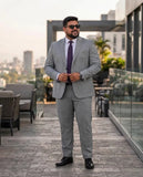 Traje Gris Talle Especial