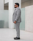 Traje Gris Talle Especial