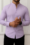 Camisa Cuello Mao Colores Slim Fit Entallada
