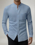 Camisa Cuello Mao Colores Slim Fit Entallada