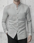 Camisa Cuello Mao Colores Slim Fit Entallada