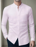 Camisa Cuello Mao Colores Slim Fit Entallada