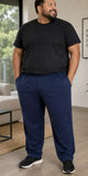 Pantalon Deportivo Talle Especial Sin Frisa Con Cierre Bt