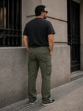 Pantalon Cargo Urban Gabardina Talle Americano Talle Especial